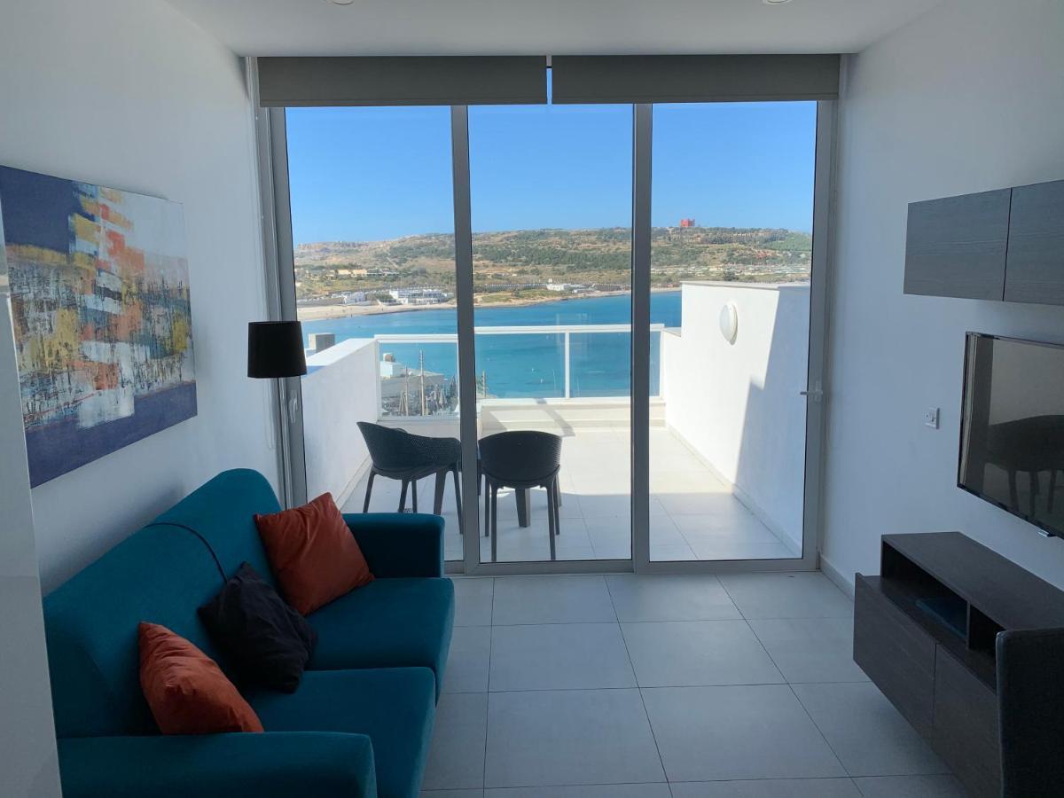 Appartement Sea View Penthouse Mellieha Bay Extérieur photo